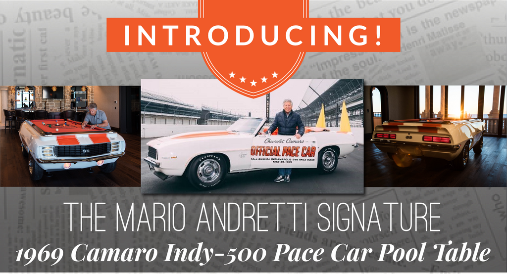 Introducing the Mario Andretti Signature Pace Car Pool Table!