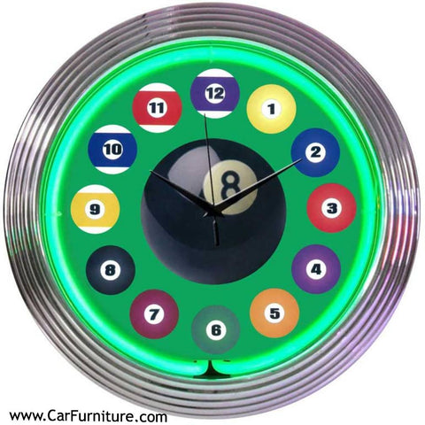 Green-Billiard-Ball-Neon-LED-Wall-Clock-Pool-www.CarFurniture.com