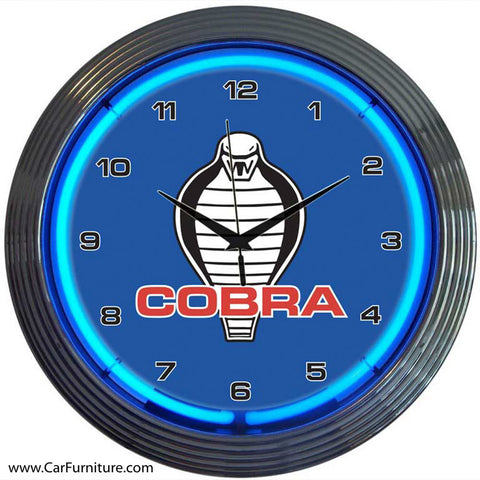 Cobra Neon Clock