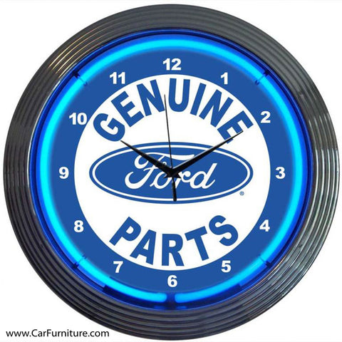 Ford Genuine Parts Neon Clock