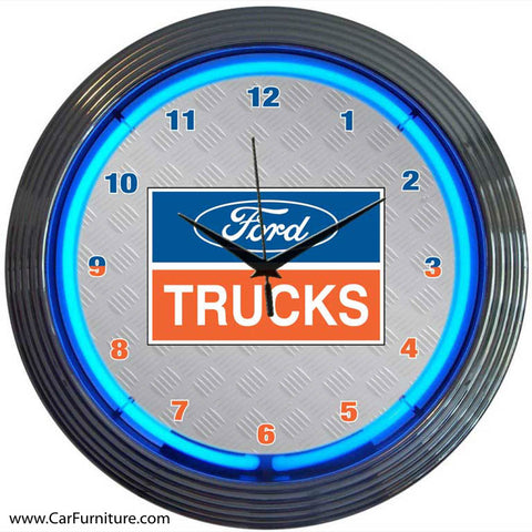 Ford Trucks Neon Clock