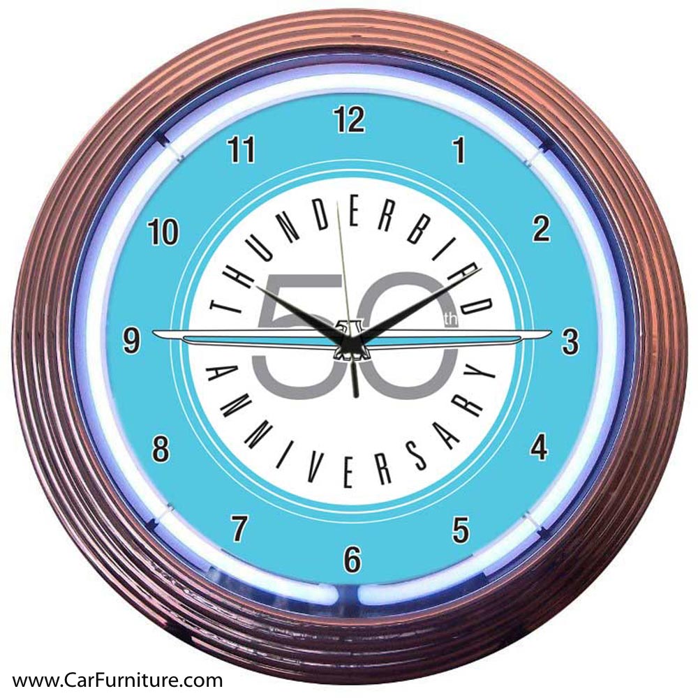 Ford Thunderbird Neon Clock