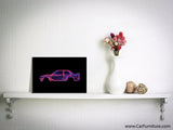 BMW E30 M3 Pink Canvas Art