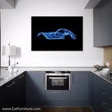 Bugatti Atlantic Blue Canvas Art