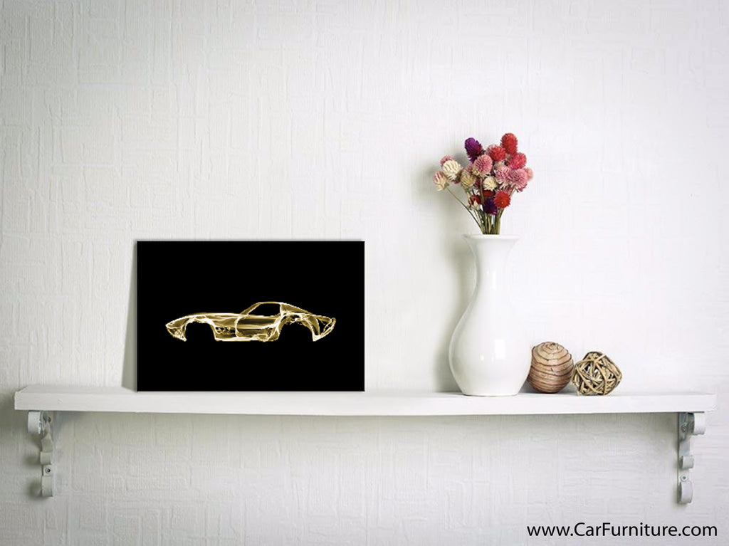 Tapisserie Murale Chevrolet Corvette C3 - Décoration Garage Ou Salon - Neuf Sous Emballage