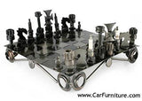 Reclaimed Auto Part Chess Set (Elevated)