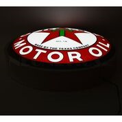 Neonetics Texaco Motor Oil Backlit LED Neon Sign - 15x15 Inches, White/Neon Look