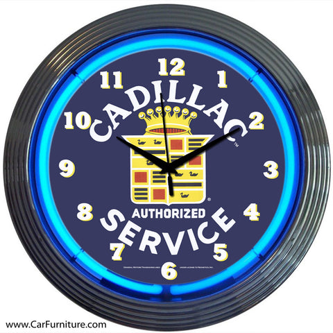 Classic Cadillac Neon Clock