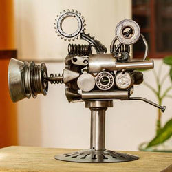 Collectible Auto-Parts Film Projector - Movie Theater Sculpture
