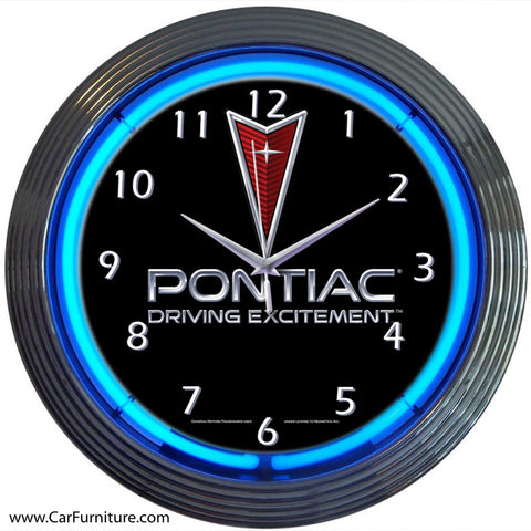 Pontiac Neon Clock