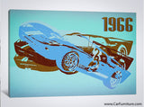 1966 GT Blue Canvas Art