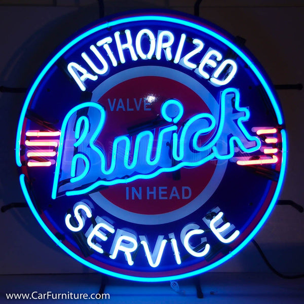 GM Buick Service Neon Sign with Backing