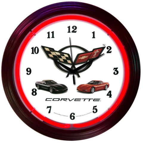 GM Corvette C5 Neon Clock