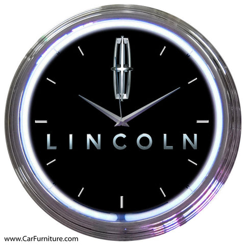 Ford Lincoln Neon Clock