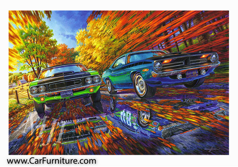 Born-To-Race-Car-Painting-1970-Dodge-Challenger-AAR-Cuda
www.CarFurniture.com