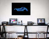 Bugatti Atlantic Blue Canvas Art