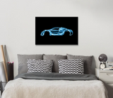 Bugatti Veyron Blue Canvas Art