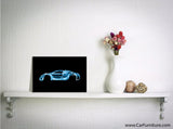 Bugatti Veyron Blue Canvas Art