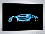 Bugatti Veyron Blue Canvas Art