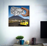 Camera vs Pencil 2 Canvas Art