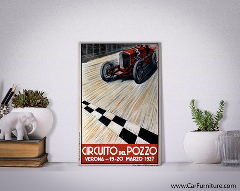 Circuit del Pozzo Italy 1927 Vintage Canvas Print