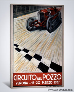 Circuit del Pozzo Italy 1927 Vintage Canvas Print