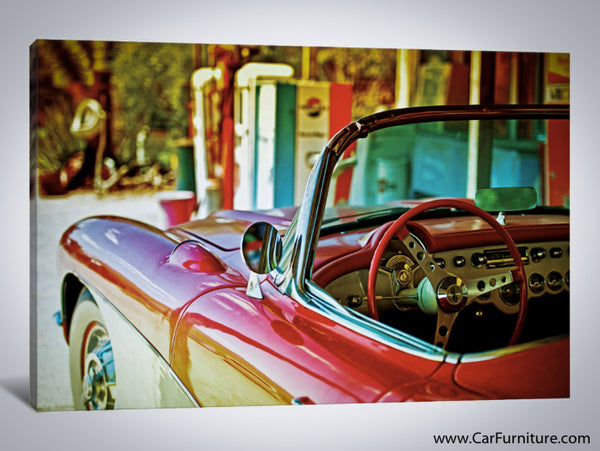 Classic Chevy Corvette Canvas Art