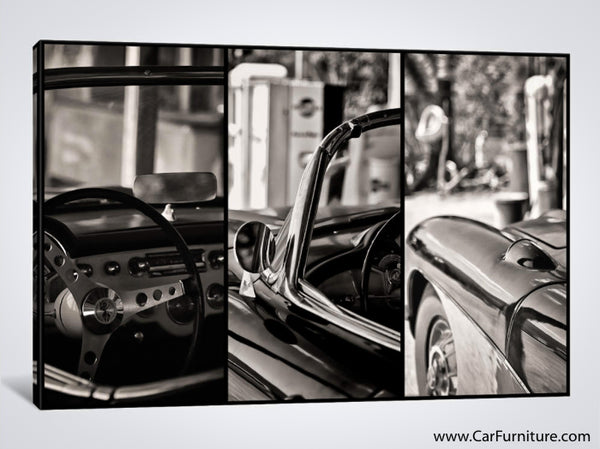 Classic Chevy Corvette Details Canvas Art