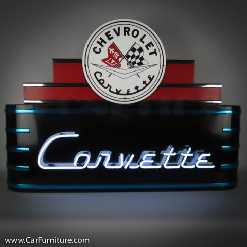 Marquee Chevrolet Corvette Neon Deco Sign