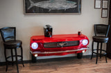 Ford Red Console Table Entertainment Center Front Bumper Bar www.CarFurniture.com