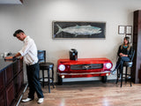 Ford Red Console Table Entertainment Center Front Bumper Bar www.CarFurniture.com