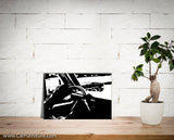 Driving Modern Black and White Canvas Art