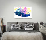 Emergency Watercolor Canvas Art