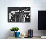 England's Best Modern Brushed Canvas Art