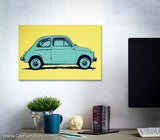 FIAT 500 Vintage European Canvas Art