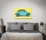 FIAT 500 Vintage European Canvas Art