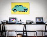 FIAT 500 Vintage European Canvas Art