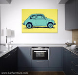 FIAT 500 Vintage European Canvas Art