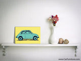 FIAT 500 Vintage European Canvas Art