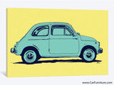 FIAT 500 Vintage European Canvas Art