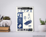How to Build a Time Machine Blueprint Canvas Art