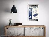 How to Build a Time Machine Blueprint Canvas Art