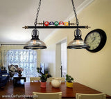 Industrial Vintage Edison Bulb Billiard Chandelier Pendant Light