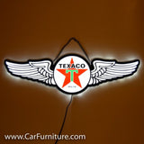 LED Slim Texaco Wings Neon Sign