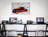 Midnight Vintage Cruiser Canvas Art