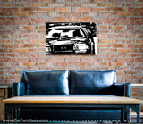 Police Car Modern Canvas Art