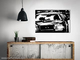 Police Car Modern Canvas Art