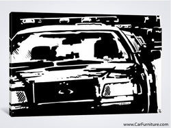 Police Car Modern Canvas Art