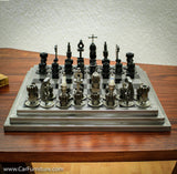 Reclaimed Auto Part Chess Set