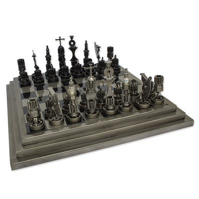 Reclaimed Auto Part Chess Set –